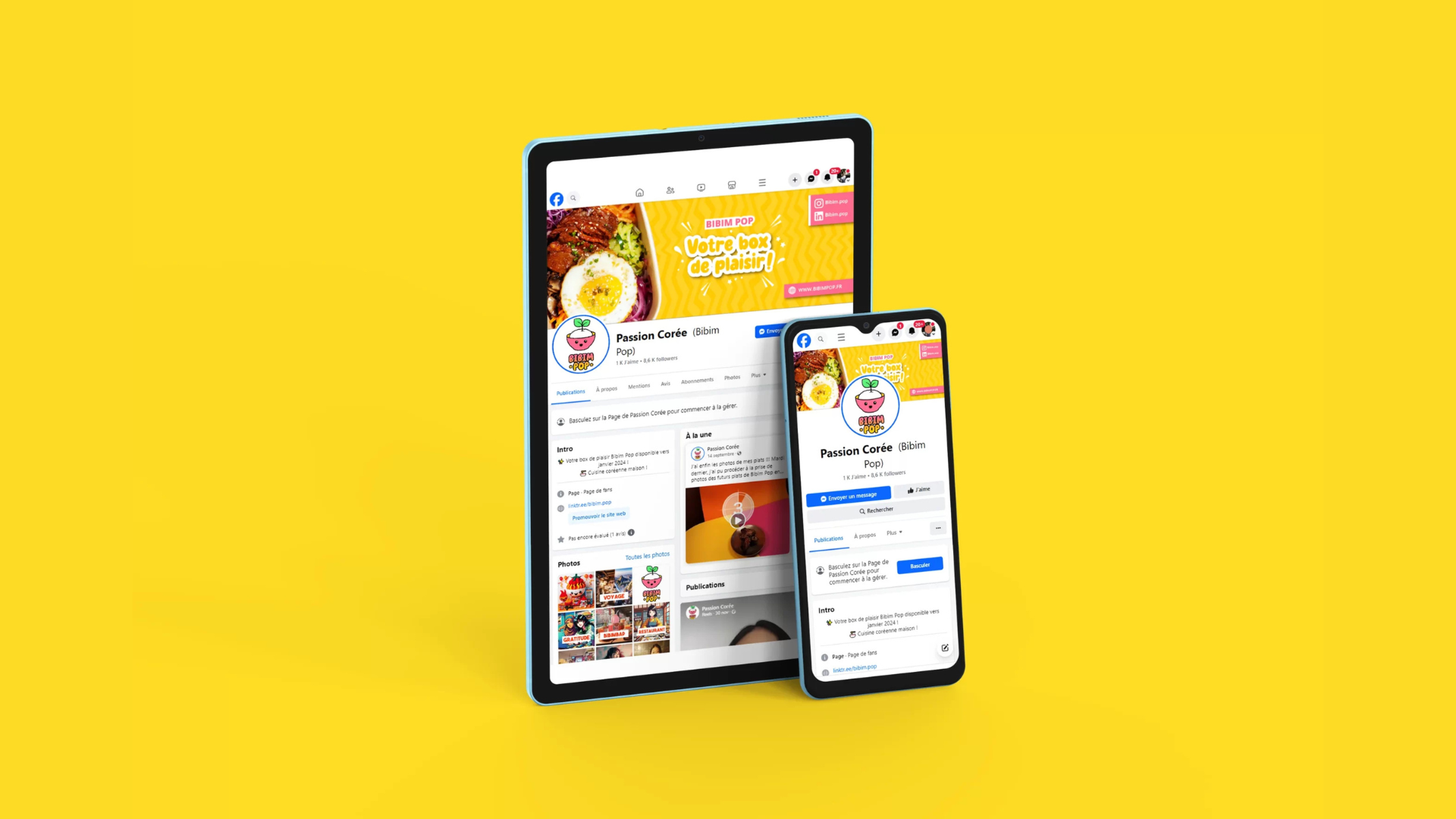 Page Facebook - Bibim Pop